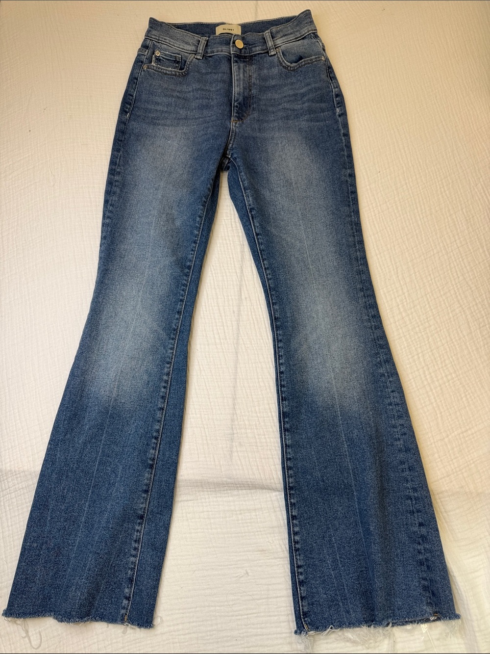 DL1961 Mid-Blue Flare Jeans